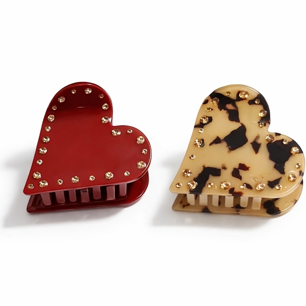 Parker & Grey Heart Claw Clips